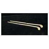 (2) English Clay Tavern Pipes