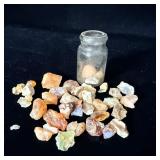 Natural opal stones