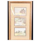 Signed jon crane prints framed w/ many a