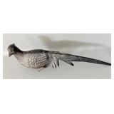 Brass Pheasant Figurine 13.5' L