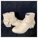 Grey Western Booties sz 8