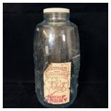 Large Mason's Pat. Nov 30TH 1858 18' Jar Star