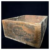Vintage Capewell Horse Nail Co Wooden Nail Crate>
