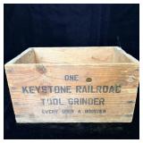 Vintage Keystone Railroad Tool Gringer Wooden >