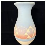 10.5 inch tall SIOUX pottery vaseHas hairline