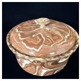 Covered Casserole Dish Cahoy Pottery Colome SD 8'