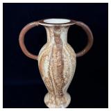 Double Handled Vase Cahoy Pottery Colome SD 9.5'