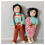 (2) Native American Shoshoni Handmade Dolls