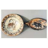 (2) Soapstone Trinket Dishes Kenya Equator  >