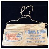 Vintage Benjamin Moore apron Sturgis South Dakota