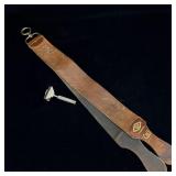 Antique MJ RUBIN Indian pony shell leather