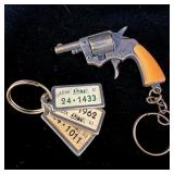80'S snubnose revolver diecast cap gun keychain