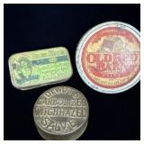 Antique medicine tins Robert Pierces tasty