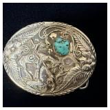 Native American End of the Trail Turquoise Belt >