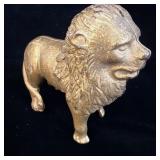 Antique Cast Iron Lion Still Bank