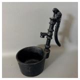 Vintage Miniature Cast Iron Pitcher Pump Planter >