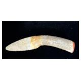 Handcarved Deer Horn Knife