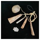 Antique Jingle/Dance Bells, Arrowhead & Stone