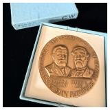 Bronze Civil War piece medallion Centennial
