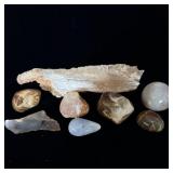 Miscellaneous stone agates and crystals