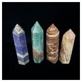 Amazonite tower, Zebra Jasper towers