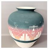 Large! sioux pottery vase 13.5 inches tall