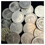 Miscellaneous vintage casino tokens