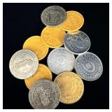 Miscellaneous vintage casino tokens