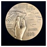 1959 WYETH COMPANY 100TH ANNIVERSARY HIGH RELIEF