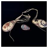 (3) Peruvian Ocarina Clay Whistles