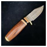 8.5? Damascus steel hunting knife