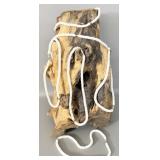 (6) White Clam Shell Heishi Bead Necklaces