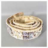Handmade Beaded Oster Shell Belt 35'
