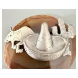 Silver Tone Southwestern Brooch