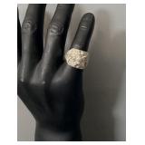 Black Hills Sterling Silver Mens Ring sz 8.25