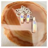 Sterling Silver Rainbow Tourmaline Necklace &>