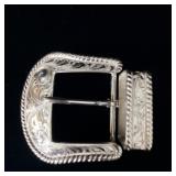 Sterling Silver Elk Creek Handmade Belt Buckle Set