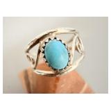 Sterling Silver Turquoise Ring sz 7