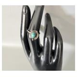 Sterling Silver Turquoise Navajo Ring sz 5.5