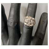 Black Hills Sterling Silver Mens Ring sz 10