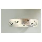 Nickel Silver Etched Navajo Cuff