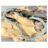 Vintage Multi Strand Twisted Turquoise Seed Bead >