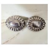 Vintage Sterling Silver Taxco Scalloped Clip >