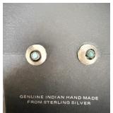 Sterling Silver Turquoise Stud Earrings
