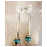 Sterling Silver Turquoise Drop Earrings