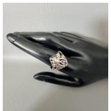 Black Hills Sterling Silver Amethyst Ring sz 8