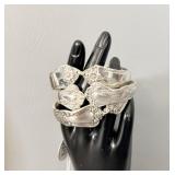 (3) Silver Plate Spoon Bracelets