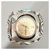 Heavy Vintage Bolova Self Winding Watch Sterling >