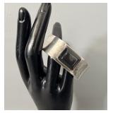 Sterling Silver Onyx Cuff Bracelet