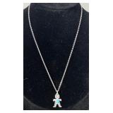 Sterling Silver Turquoise Native American Kachina>